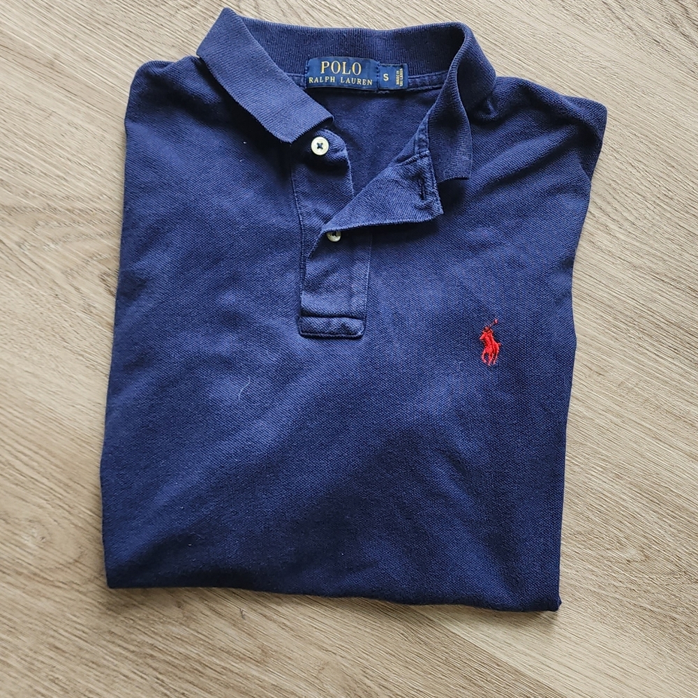 Polo by Ralph Lauren Navy Blue Polo Shirt Sz S Preppy